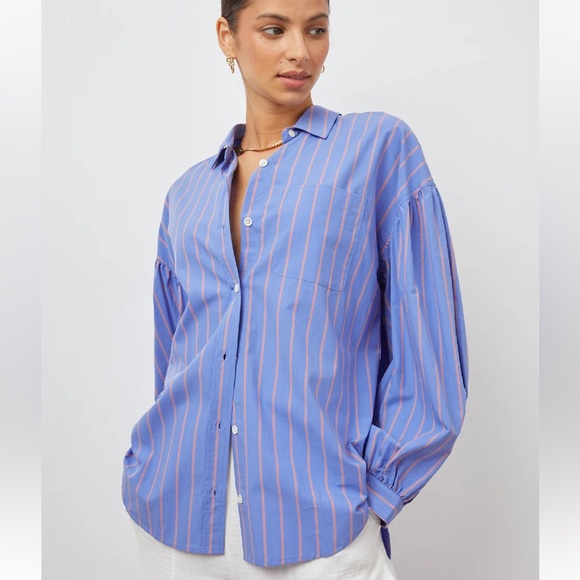 NWT Rails Janae Shirt, blue stripe sz. S - Picture 2 of 5